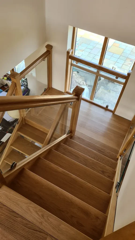 blurred stairs